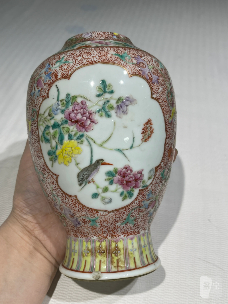 清代 粉彩花鸟纹瓶一组二十一件 - 图37